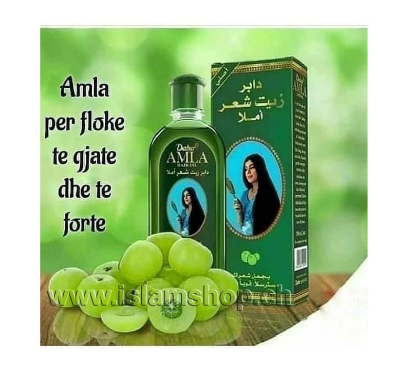 VAJ DABUR AMLA NGA FRUTI I KULUMBRISE INDIANE PËR FLOKË MË TË FORTË VAJ AMLA FLOKË TË GJATË, TË BUTË DHE ME SHKËLQIM - Figura 1