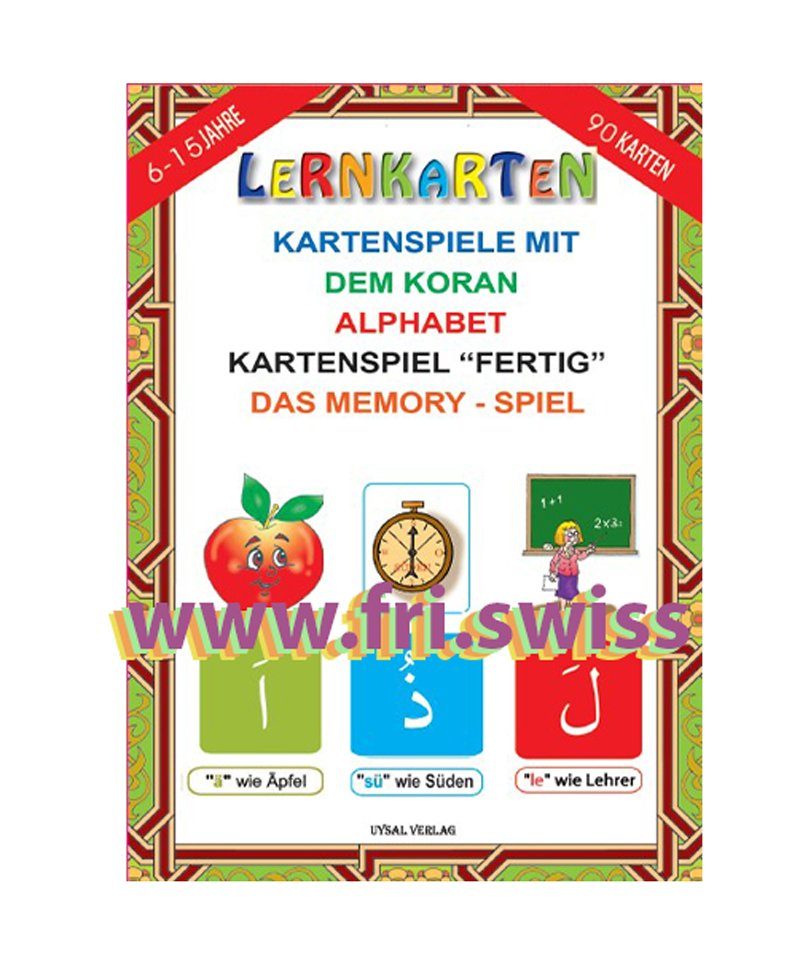 Lernkarten Kartenspiele mit dem Koran Alphabet Lernkarten - Kartenspiele mit dem Koran-Alphabet - Figura 1